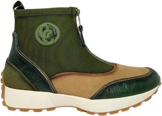 Carmela Ankle Boots, female, Green, Size: 5 US Sneaker Pelle