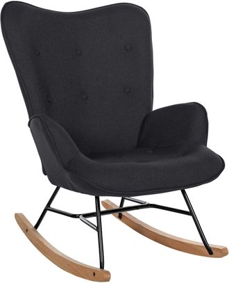 Clp Clp - Silla Mecedora Sanka En Tela Negro