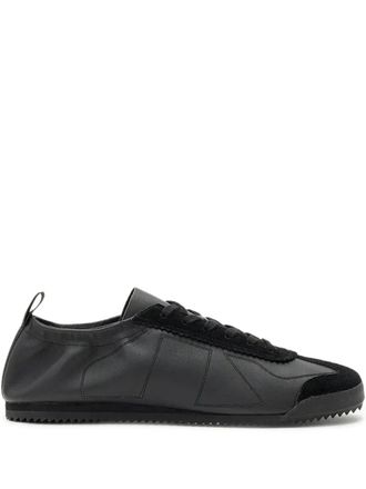 AllSaints Kenny lace-up sneakers - women - Calf Leather/Calf Suede/Polyester/Rubber - 37 - Black