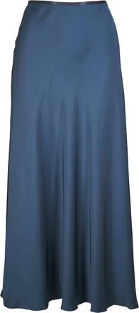 Agnona Gonna midi con ruches - Blu