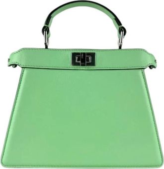 Fendi Pre-owned Handbags, female, Green, Size: ONE SIZE Pre-owned Vintage Shoulder Bag