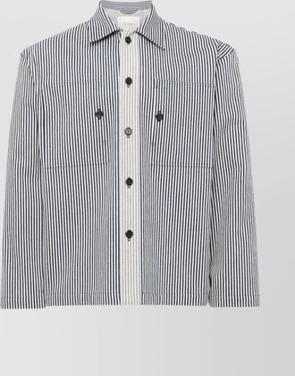 J.W.Anderson striped pattern front pockets long sleeves jacket