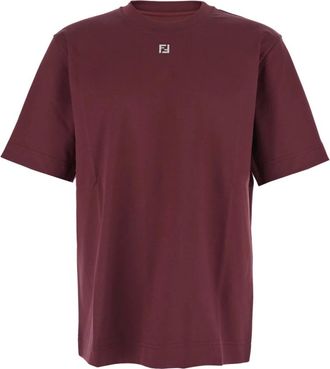 Fendi Hombre, Camisetas, Rojo, Talla: S