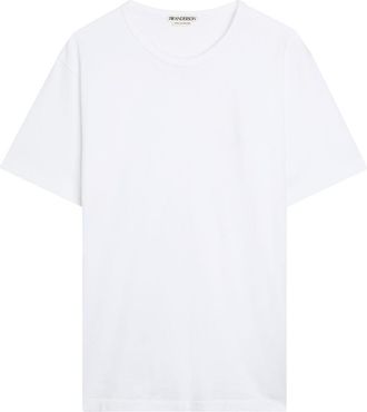 J.W.Anderson Logo-embroidered Cotton T-shirt - White - XL