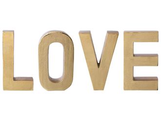 Schubiger M&ouml;bel Schriftzug Love, Gold H: 30 cm