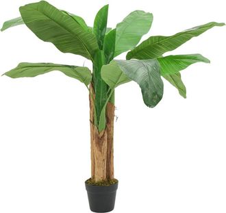 vidaXL Rbol De Pl&aacute;tano Artificial 9 Hojas Verde 120 Cm Vidaxl