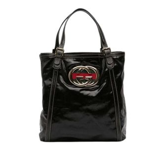 Gucci Pre-owned Tote Bags, female, Black, Size: ONE SIZE Pre-owned The Britt Tote