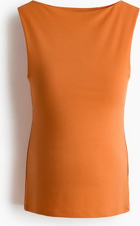 H&M MAMA Top mit U-Boot-Ausschnitt - Orange