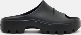 AllSaints Womens Eva Eclipse Flatform Logo Sliders, Size: UK 7/US 10/EU 40