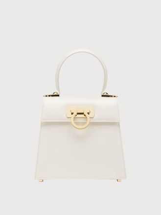 Ferragamo Donna Iconic Top Handle (S) Bianco