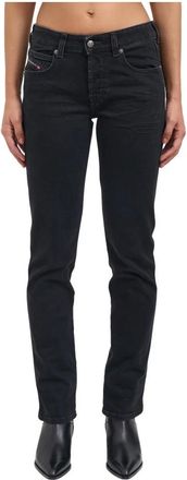 Diesel 1992 D-Jiann Slim Jeans - Dames - Slim Fit Jeans - Zwart - W25 - Leer - Jeans