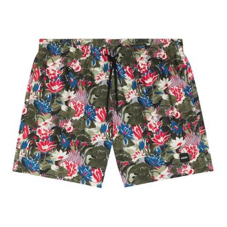HUGO BOSS Hugo, Beachwear, male, Multicolor, Size: XL Piranha Swim Shorts