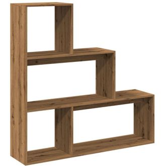 vidaXL Librer&iacute;a Divisora 4 Niveles Madera Roble Artisan 123x29x123 Cm Vidaxl
