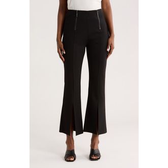 Patrizia Luca Front Slit Wide Leg Pants in Black at Nordstrom Rack, Size X-Small