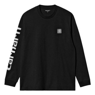 Carhartt Work in Progress Archive Script Long Sleeve T-Shirt Black I036002-89-XX