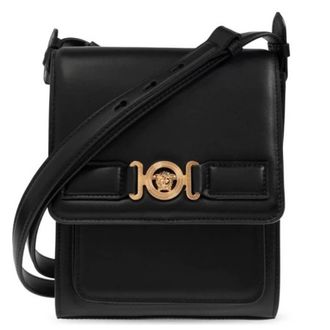 Versace Medusa Leather Messenger Bag