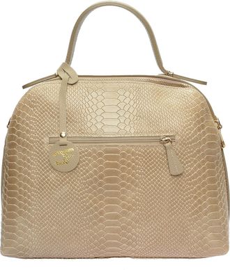 Carla Ferreri Beige Leren Tas