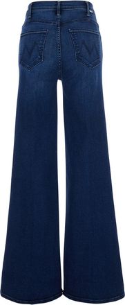 Mother Womens Sneakers The Hustler Roller Sneak Blue Cotton Jean