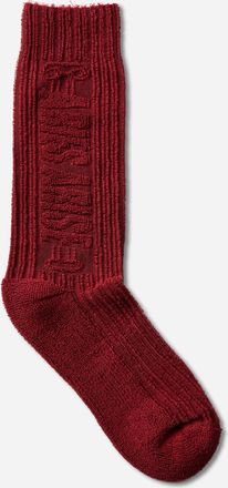 Aries Towelling Column Socks Red