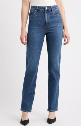 Frame Denim The Ruler High Waist Straight Leg Jeans in Rory at Nordstrom, Size 28