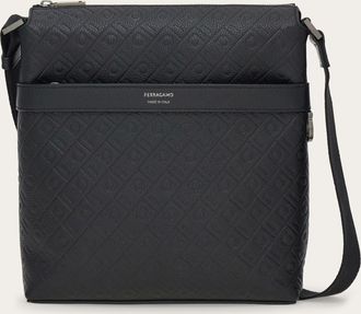Ferragamo Men Ferragamo Monogram messenger bag Black