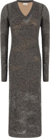 Brunello Cucinelli Gray Nylon Casual Womens Dress