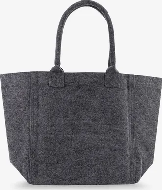 Isabel Marant Womens Shoulder Bag Yenky Cotton Grey