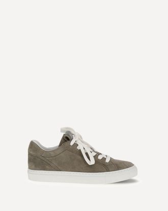 Brunello Cucinelli Sneakers in pelle scamosciata con Precious Loop Woman 36