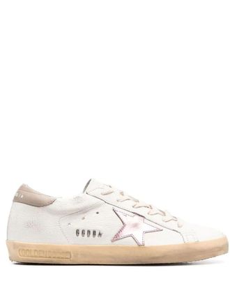 Golden Goose Super Star Nappa Upper Laminated Star Leather Heel Meta