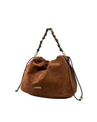 Gianni Chiarini Womens Shoulder Bag Morgana Cognac Suede