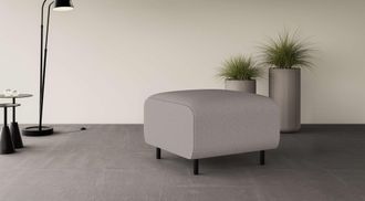 HOME AFFAIRE Polsterhocker »ARROS klein mit Wellenunterfederung, Masse B/T/H: 70/70/46 cm« passend zur Serie, in hochwertiger Verarbeitung