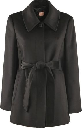 Pennyblack Jassen, Dames, Zwart, XL, Wol, Lana Jassen en Blazers voor Vrouwen