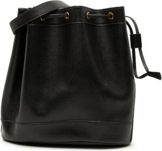 Herm&egrave;s Pre-owned Market GM Bucket Bag - Dames - Vintage Tas - Zwart - ONE Size - Leer - Vintage