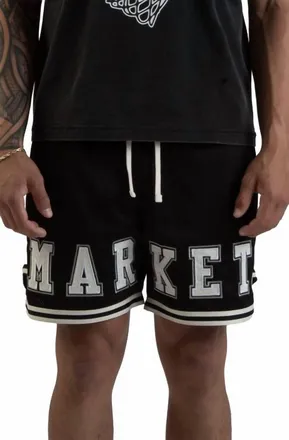 Market Game Mesh Shorts In Black