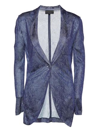 Emporio Armani knitted blazer - Blue