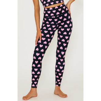 Beach Riot Piper Leggings in Love Heart at Nordstrom Rack, Size Large