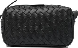 Officine Creative Armor 014 Pouch in Pelle Intrecciata - - Bags - Uomo - Nero - ONE SIZE