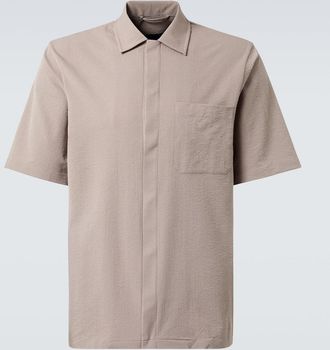 Herno Polo in seersucker a righe