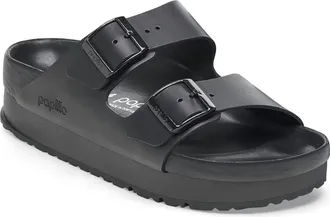 Birkenstock Womens Arizona Flex Platform Sandal In Black