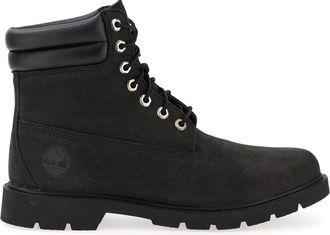 Timberland Mens 6 Inch WR Basic Fashion Boots, Black Nubuck, 14.5 UK