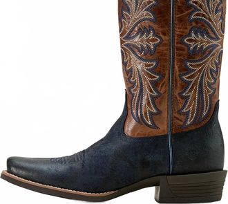 Ariat Mens Hustler Cowboy Boot In Midnight Blue