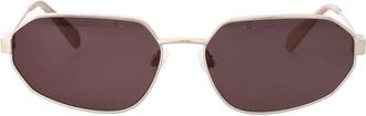 Calvin Klein Jeans Modified Rectangle Zonnebrillen - unisex - Zonnebrillen - Beige - 58 MM - Accessoires