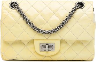 Chanel Pre-owned Womens Reissue 255 Flap Bag Quilted - Yellow Leather - One Size