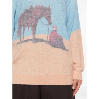 One Of These Days Multi Sweater - Blue