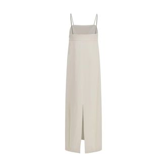Brunello Cucinelli Womens White Acetate Casual Dress