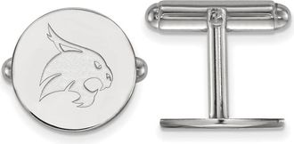 Diamond2Deal Sterling Silver Rhodium-plated Fancy Cuff Links