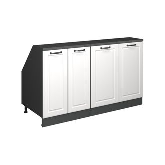 Vicco Conjunto De Armarios Para Techo Inclinado Rion, Blanco Casa De Campo, 140 Cm Lote De 2 Carcasas De Armario 60 Cm De Profundidad, Vicco