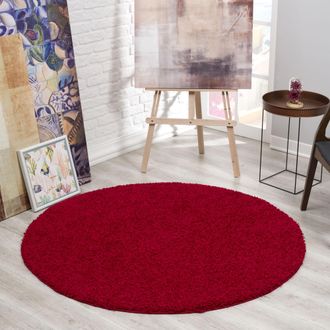 Sanat Hali Hochflor-Teppich »LOCA« rund 30 mm Höhe Wohnzimmer, Langflor, Shaggy, Schlafzimmer