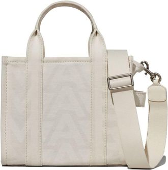 Marc Jacobs The Outline Monogram Small Tote bag - women - Canvas/Canvas - OS - White