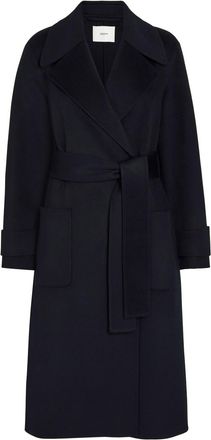 Joseph Arlina Double-breasted Wool and Cashmere-blend Coat - Navy - 44 (UK16 / XL)